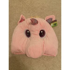 Unicorn HeadMask Soft Plush Animal Costume Halloween oversized